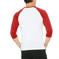 Unise ljubav preko duge B bijelog crvenog c rukava majica za bejzbol majica