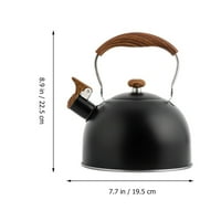 2,5L Drveni ručni čajnik čajnik kuhinjskih voda kuhanje kuhalo