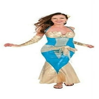 Ženska morska boginja plava svjetlucava sirena haljina kostim