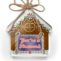 Ornament tiskan jednostran si vatromet Četvrto jula Retro Božić Neonblond