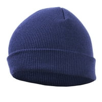 Vanjska jesen zima casual pleteni šešir čvrste žene muškarci Beanie Hat toplo pletene kape bombona boja