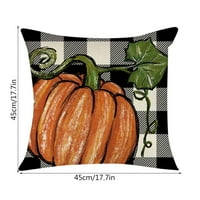 Jesenji ukrasni jastuk za kućište bundeve farmsko uređenje srećne jesenski bundevi jastuk jastuk jastuk