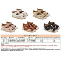 Novorođene ravne sandale za sandale cipele čarobne vrpce Sandale Udobne stanovi Djevojke za bebe Ljetne