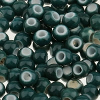 Čvrsta boja okrugla keramika labava perle odstojni zrnca za narukvicu izrada cijana