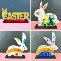 Hesoicy Easter Bunny Ornament kalup za glatku ivice za višekratnu upotrebu Easy Demolling Great Socity Ne ljepilo ukrasni silikon Kreirajte atmosferu Rabin Ornament Plute