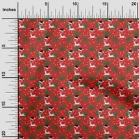 Onuone svilena tabby crvena tkanina Sretan božićni opskrbljivanje opskrbe Ispiši šivanje tkanine od