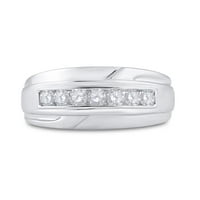 10k bijelo zlato okruglo Diamond Wedding Jedinstveni redni prsten CTTW