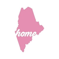 Maine Home naljepnica naljepnica Die Cut - samoljepljivi vinil - Vremenska zaštitna - izrađena u SAD-u - Mnogo boja i veličina - stanje u obliku ljubavi