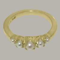 Britanski izrađeni 9K žutog kulturnog prstena za kulturno napajanje zlata - Opcije veličine - veličine