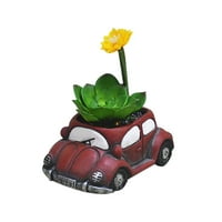 Kreativni retro stil automobilski vrtni ukras kamion sa cvijećem sa svjetlom automobila