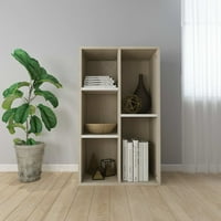 Carevas Book Cabinetdedboard White i Sonoma Hrast 19.7 X9.8 X31.5 Dizajnirano drvo