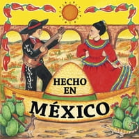 Meksički pokloni Hecho en Mexico Tile magnet