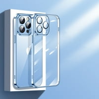 Elehold Platni staklo Brisanje futrola za iPhone Pro Ultra Slim sa zaštitom od leka Šok otporni na udarce,