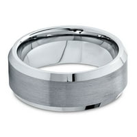 Šarmantni nakit Tungsten Vjenčani prsten za muškarce Žene Udobnost Potporučene ivice četkice