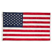 Američka zastava - TEŽITELJNA USAGA - Vezene zvezde - Dvostrano tiskano Poliester USA zastava izgrađene