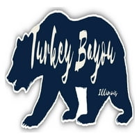 Turska bayou Illinois Suvenir 3x frižider magnetni medvjed dizajn