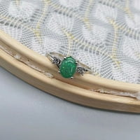 Prstenje za teen djevojke, izvrstan ženski prsten ovalni rez vatrootporni nakit za rođendan poklon mladenka