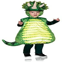 Dinosaur zelene triceratops tiskani trbušni baby kostim