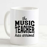 Šalica za kafu Muzički učitelj stigao je smiješne bijele čaše smiješne poklone za posao