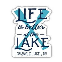 Griswold Lake Nevada Suvenir Vinil naljepnica naljepnica za naljepnice s veslačkom dizajnu 4-pakovanje