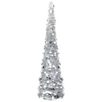Andoer -UP umjetno božićno stablo srebro 59,1 kućni ljubimac