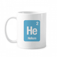 Helium Checal element naučni šolja Pottery Cerac kafe Porcelanski čas