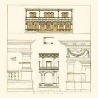 Arhitektonski crteži renesansne arhitekture Poster Print J. Buhlmanna