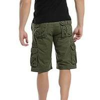 Muškarci Teretne kratke hlače s više džepom, ležerne kratke hlače za rasteretne kratke hlače Dnevne kratke hlače