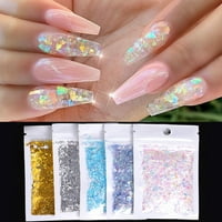 Glitter Flake za nokte Nepravilni oblik Manikura Dekoracija pribora za papir Sequins Nail Art Dekoracija