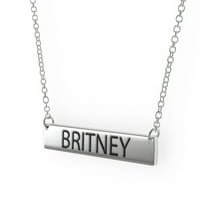 Britney Ženski bar Privjesak ogrlica Sterling Sliver