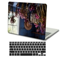Kaishek Hard Shell samo za novu MacBook Air S - A1932 & A2179 i A + Crna tipkovnica poklopac, cvijet