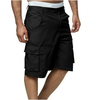 CLLIOS CARGO HLATS-a za muškarce Ležerne prilike za radne kratke hlače Srednja struka Multi-džep pet vježbanja Hlače Ležerne atletske kratke hlače