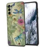 MySticl-Dragonfly-Gardens-telefon za Samsung Galaxy S22 + plus za žene Muška Pokloni, Mekani silikonski