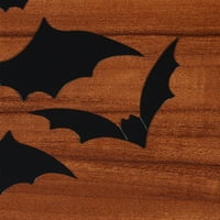 Halloween Bat naljepnica 3D DIY Wall Art Prozor Crna naljepnica Dekor za ukras za zabavu