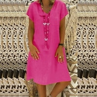 Haljine za odmor za žene za žene na plaži cvjetni print rufff duhove haljine rukavice haljine mini ljuljačke