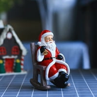 Stolica za ljuljanje Santa Claus Dekoracija Božićni ukras Odmor Poklon poklon ukras