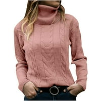 Buigttklop Vrijeme i TRU džemperi za žene čišćenje Žene Ležerne prilike pulover Dugih rukava okrugli