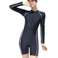 Jedno kupaće kostimu Atletski jakna za dugih rukava sa dugim rukavima Neoprene Wetsuits sa prednjim