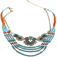 Southwit Bohemian Vintage stil ogrlica - viseći nakit set Nacionalni stil perla legure za žene i djevojke