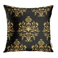 Baroque Zlatni luksuzni cvjetni apstraktno antikne granična klasična krivulja damaska ​​jastučni jastuk