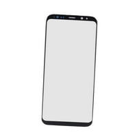 Prednji LCD stakleni objektiv pokrivač crna za Galaxy S8