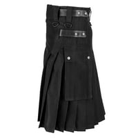 Hlače za muškarce, čišćenje muški vintage kilt skotland gotički modni kendo džepni suknji škotske dukseve