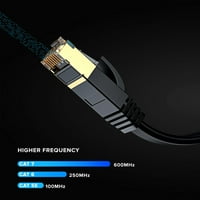 Cat Ethernet kabel 6ft Stan Internet LAN mrežni patch Cord RJ konektori - crni
