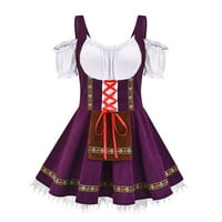 Farstey bagere za munje Plus size za žene Ležerne prilike Oktoberfest Njemačke Dirndl Maid Outfit haljina