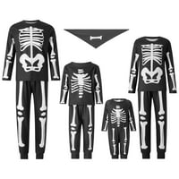 Porodični pidžami Podudarni setovi Halloween kostur za spavanje za odrasle i djecu PJS set