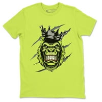 Zelena majica za sigurnost gorile Jordan Neon pateake koja odgovara odjećom
