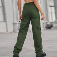 Ženske planinarske pantalone u plitanju ravnoteže vojske pantalone sa džepovima vojske zelene s