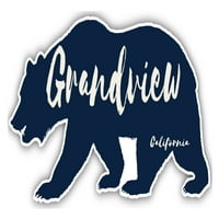 Grandview Iowa Suvenir Vinil naljepnica za naljepnicu Bear Dizajn