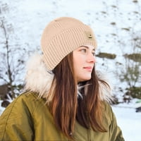 Unise kape Solicom Zimska smiješna vez pletena zimska moda topla skijaška skijaška na otvorenom s glavom,