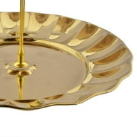 3-ravni okrugli zlatni od nehrđajućeg čelika od nehrđajućeg čelika Cupcake postolje Čaj za čaj Plej